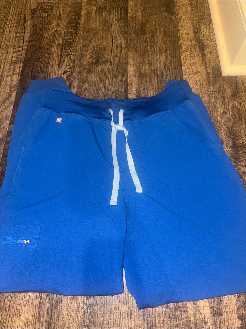 Figs Zamora High Waister Joggers Royal Blue